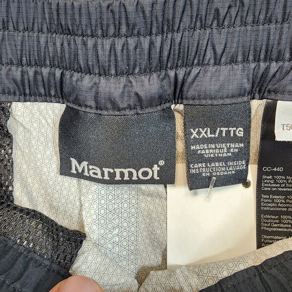 Marmot Mens PreCip Full Zip Pant Shell XXL Black Waterproof Outdoor Gorpcore $90 - Picture 3 of 16